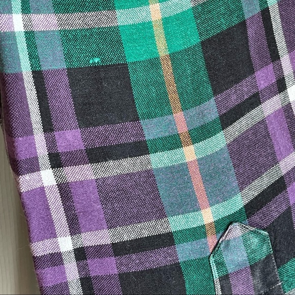 Ralph Lauren Purple Green Plaid Button Down Long Sleeve Men’s Shirt Size XXL 2XL - Picture 7 of 10
